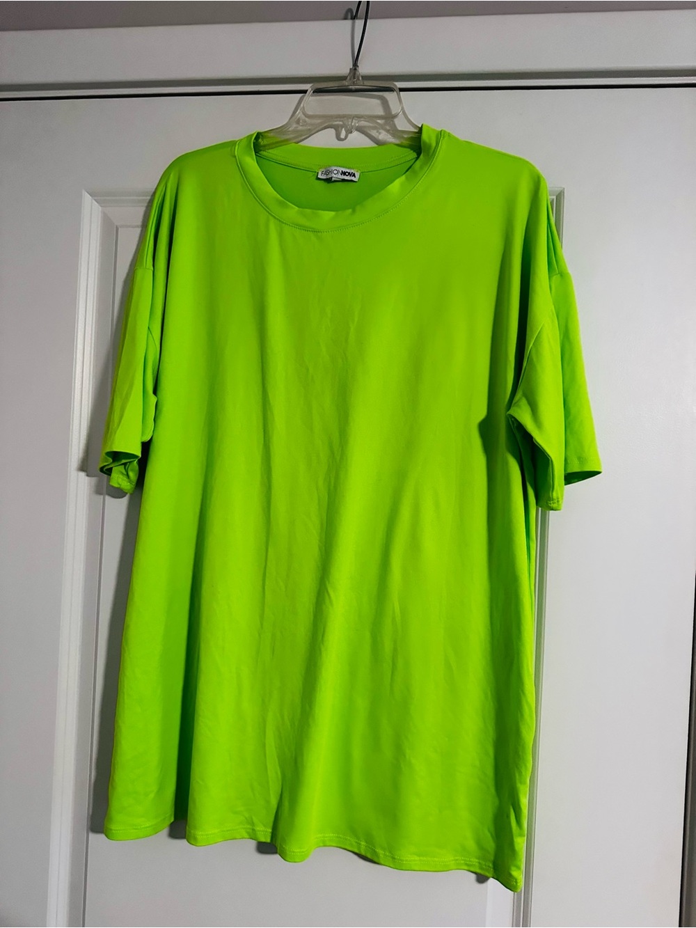 Neon Green Women’s 2pc biker short/tshirt set